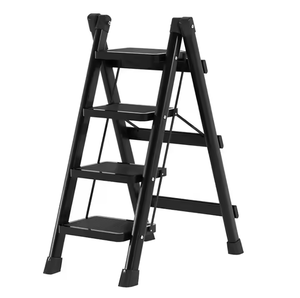 Échelle à tête plate pliable en acier au carbone épaissi de haute qualité, moins sujette à la <span class=keywords><strong>décoloration</strong></span> et échelle domestique plus robuste - Product Image 2