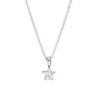 Collar con Colgante de Circonita Cúbica Tallada en Forma de Estrella, Acero Inoxidable 316L, Baño PVD en Oro y Plata, Antideslustre, Joyería Minimalista Celestial para Mujer, Regalo, OEM