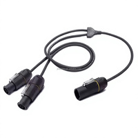 Câble répartiteur en Y ABCCABLS PowerCON TRUE1, 1 mâle vers 2 femelles, 16A, pour éclairage de scène, projecteurs mobiles et projecteurs PAR LED