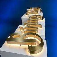 Enseigne en lettres en relief en acrylique rétroéclairées par LED 3D personnalisées pour les enseignes publicitaires extérieures des magasins