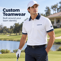 Polo de golf personnalisé minimaliste pour club, performance, tournoi, tenue d'équipe OEM
