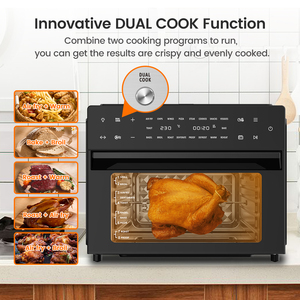 Four friteuse électrique 30L1800W pour cuisine, sans huile, <span class=keywords><strong>pizza</strong></span>, pain, grille-pain, 18 menus prédéfinis, <span class=keywords><strong>4</strong></span> convection, ménage - Product Image 3