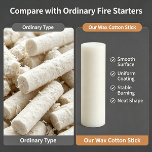 <span class=keywords><strong>Accendifuoco</strong></span> Polar Everest in Cotone Cerato, Confezioni da 50, 100, 200 Pezzi, per BBQ e Falò, Senza Fumo e Odore, <span class=keywords><strong>Accendifuoco</strong></span> in Paraffina - Product Image 4