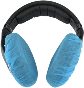 Vente en gros en usine 12cm 10cm couvre-<span class=keywords><strong>casque</strong></span> jetable couvre-oreille non tissé forme ronde capuchon non tissé - Product Image 1