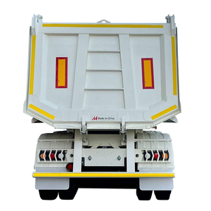 Semi-remorques à benne arrière en forme de U de 60 à 180 tonnes, semi-remorques en acier de 30 à 50 mètres cubes avec 3 à 6 essieux, prix compétitif - Product Image 2