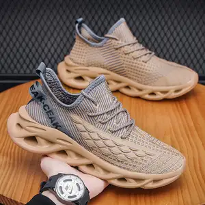 2024 Hot Sale Mens Breathable Sneakers Running Mesh Shoe Soft Springy Feet Sneakers Shoes For Men