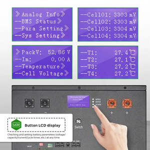Nouvelle arrivée Batterie de stockage d'énergie domestique au lithium-ion solaire 48V 300AH Protection IP65 Communication CAN Hybride 15KW 10KW 20KW BMS - Product Image 2