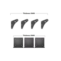 Soporte de Brazo Ajustable para Monitor Triple y TV, Soporte de Pantalla para Simulador de Carreras con Perfil de Aluminio