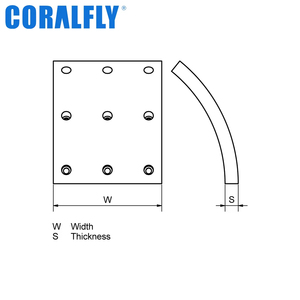 Ventas del fabricante WVA19393 19393 Forro de freno de zapata de camión para <span class=keywords><strong>Scania</strong></span> 551053 551029 751011 551039 751039 551170 - Product Image 5