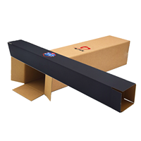 Boîte personnalisée à 3 couches de tube long pour l'expédition Boîte postale d'affiches en carton ondulé rigide avec logo