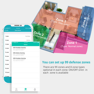 <span class=keywords><strong>KERUI</strong></span> W181 kit d'alarme Tuya caméra WIFI GSMHome système de sécurité anti-cambriolage rideau capteur de mouvement sirène solaire sans fil caméra IP - Product Image 3