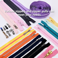 OCO Factory Custom 5 #   Fermeture éclair réversible invisible à ouverture libre, fermeture éclair automatique à verrouillage, fermeture éclair en nylon réversible pour vêtements et accessoires