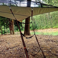 Hamac triangulaire en nylon durable, hamac de camping portable, hamac avec moustiquaire, chaise suspendue