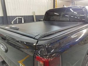Cubierta de Caja de Camioneta Todoterreno <span class=keywords><strong>4X4</strong></span> de Aluminio Manual, Accesorios Retráctiles, Cubierta de Tonneau Enrollable para Toyota Hilux Revo - Product Image 4