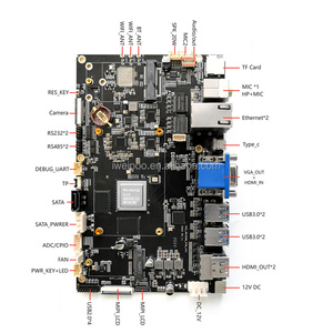 Mainboard tertanam AI kinerja tinggi dengan RK3588 2.4GHz bawaan 3D GPU 6 atasan NPU Wifi6 4G 5G Andriod12 - Product Image 5