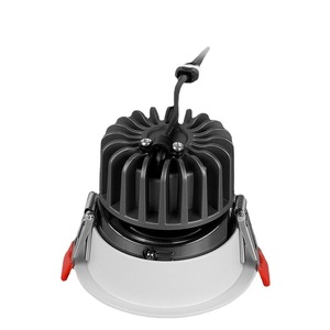 ไฟ LED เชิงพาณิชย์ โคมไฟเพดานแบบฝัง อะลูมิเนียมสีดำ 4100K แสงขาวธรรมชาติ IP20 AC 85-265V อายุการใช้งาน 50000 ชั่วโมง CRI90 - Product Image 2