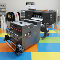 Nouvelle machine d'impression DTF entièrement automatique format A1 avec deux têtes I1600/I3200, rouleau à rouleau, pour t-shirts, garantie 1 an