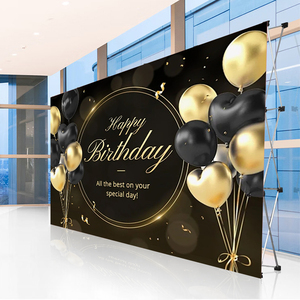 Nhôm CuộN pop-up đứng hiển thị nền GẤP LƯỚI biểu ngữ 10x10ft tùy chỉnh màn hình in kỹ thuật số hiện đại - Product Image 3