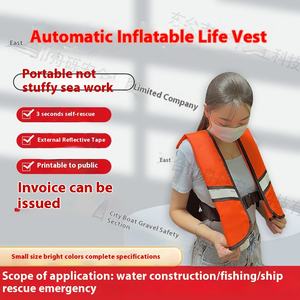 بيع بالجملة قابل للنفخ أوتوماتيكي محمول للأطفال قماش أكسفورد البحري سترة الطفو ccc تصميم قابل للطفو - Product Image 6