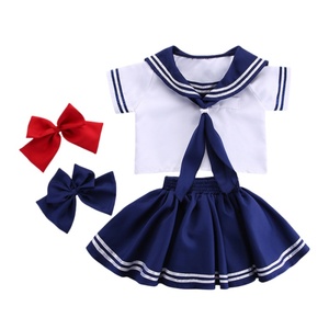 Bambini bambino libro settimana blu rosso papillon con scollo a V uniforme vestito di Halloween ragazza <span class=keywords><strong>Costume</strong></span> Kidsecoparty ragazze blu marinaio <span class=keywords><strong>Costume</strong></span> - Product Image 6