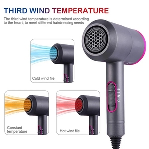 Secador de pelo de iones negativos portátil OEM con caja de Color, secador de pelo <span class=keywords><strong>eléctrico</strong></span> profesional de secado rápido, frío y caliente, uso de plástico para el hogar - Product Image 4