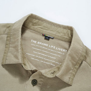 Polo personalizado para hombre, camiseta de manga larga con cuello vuelto, tendencia de moda, informal, color sólido - Product Image 3