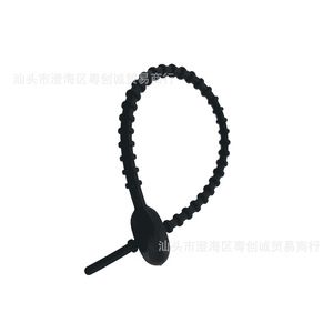 Soft Rubber Cable Tie 14X0.9Cm Self Locking Keychain Bag Charm Pendant Jewelry Accessory - Product Image 5