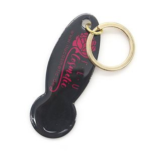Factory Wholesale High Quality <b>Cheap</b> Metal Trolley Coin Keychain CMYK Printing Shopping Cart Chips Key Holders Laser Logo - Product Image 2