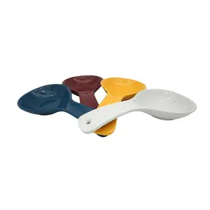 批发便宜的彩色琉璃勺套装定制餐具汤咖啡陶瓷勺