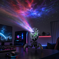 Projecteur d'étoiles laser LED RGB HENGBO D80 rechargeable 5V pour chambre, bureau et décoration intérieure