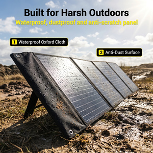 แผงโซลาร์เซลล์แบบพับได้ 600W 12 ชิ้น ดีไซน์ 6x2 19.8-39.6V พร้อมสายเคเบิล 5 เมตร สำหรับสถานีไฟฟ้าพกพา รถบ้าน แคมป์ปิ้ง ใช้ในบ้านกรณีฉุกเฉิน - Product Image 5