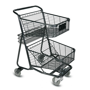 Xe đẩy siêu thị có giỏ đôi, cấu trúc hai tầng - Product Image 5