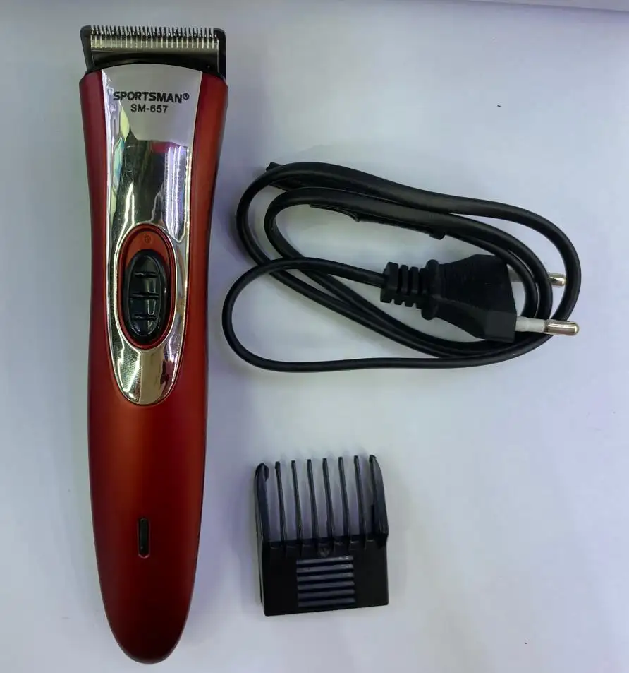 Barbeador elétrico profissional, útil poderoso aparador de cabelo limpo