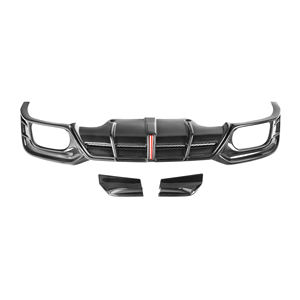 Diffusore Posteriore in Fibra di Carbonio Stile A con Luce LED per <span class=keywords><strong>Audi</strong></span> <span class=keywords><strong>A5</strong></span> B9.5 S Line <span class=keywords><strong>Sedan</strong></span> 2021+ Diffusore Paraurti Posteriore - Product Image 3