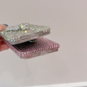 Custodia per telefono con fiocco 3D con strass per <span class=keywords><strong>iphone</strong></span> 17 Pro Max design personalizzato da donna alla moda <span class=keywords><strong>Cover</strong></span> per <span class=keywords><strong>iphone</strong></span> 16 Plus 15 - Product Image 6