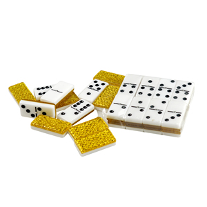 <span class=keywords><strong>Dominos</strong></span> jaunes professionnels à double pont blanc Double 6 jeu de <span class=keywords><strong>dominos</strong></span> ensemble <span class=keywords><strong>dominos</strong></span> acryliques de luxe 28 tuiles ensemble jeu - Product Image 6