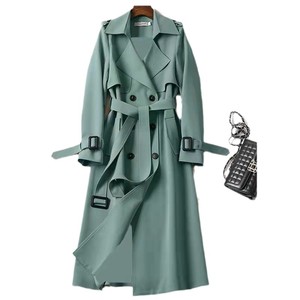 Womens Mid-Length Checkered Pattern Fleece Lining Detachable Hat <b>Trench</b> <b>Coat</b> 2025 Spring/Summer New Korean-Style - Product Image 5