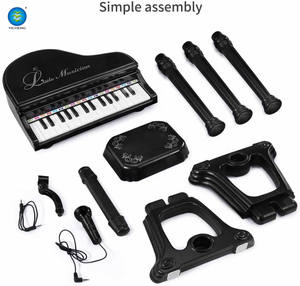 Teclado <span class=keywords><strong>Infantil</strong></span> <span class=keywords><strong>2022</strong></span> para Niñas de 3 a 6 Años, Piano para Principiantes con Micrófono, Juguetes Musicales Multifuncionales para Bebés - Product Image 4