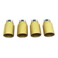 Embouts d'échappement universels en acier inoxydable OBM avec placage or pour divers modèles, embout d'échappement doré, embout de tuyau d'échappement Boska
