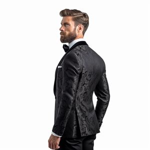 Hot Bán Thời Trang Sang Trọng Thanh Lịch Người Đàn Ông Hoa Blazer Phù Hợp Với Áo Khoác Bữa Tối Đảng Prom Đám Cưới Phong Cách <span class=keywords><strong>Tuxedo</strong></span> - Product Image 6