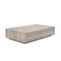 Muebles para Sala de Estar, Mesa de Centro Cuadrada de Cemento Industrial de Alta Calidad, Tamaño Personalizado, Ajustable