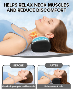 Oreiller ergonomique de soutien du cou en mousse à mémoire de forme en forme d'os, oreiller cervical orthopédique pour adultes, couleur unie, design minimaliste - Product Image 6