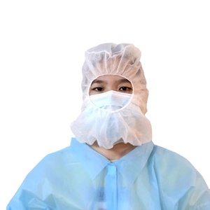 Casquette d'astronaute jetable bon marché Capuchon en polypropylène non tissé/cagoule pour atelier/laboratoire/traitement des aliments sans poussière - Product Image 2