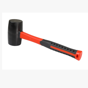 Martillo de goma para construcción, hecho a mano, para instalación de baldosas, de alta calidad, con mango de fibra de vidrio OEM, 12/24 oz, para maquinistas - Product Image 1