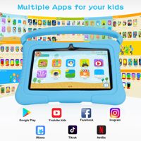 Tablet Anak 7 Inch Terbaik 2GB 32GB Dilengkapi Aplikasi Edukasi Anak-Anak Layar 1024*600 Tablet PC Android untuk Anak Laki-laki dan Perempuan