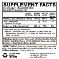 Fabrika Tedarikli OEM Vitamin C Efervesan Tabletleri Bağışıklığı Güçlendirir Hızlı Çözünen Formül Günlük Vitamin İçin Günde 2 Tablet