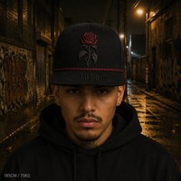 Casquette de baseball personnalisée avec broderie Old English, 5 panneaux, visière incurvée, style Dad Hat, streetwear urbain West Coast, vente en gros, faible MOQ