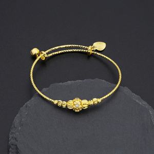 กำไลข้อมือทองชุบ 24K ดีไซน์จีบแบบปรับได้ รุ่นใหม่ JXX Unisex แฟชั่นสวยหรู คุณภาพสูง สำหรับผู้ใหญ่ - Product Image 6