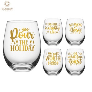 Wedding Engagement Gift Crystal Glasses Egg Shaped <strong>Wine</strong> Glasses Sublimation Stemless <strong>Wine</strong> Glasses <strong>Tumbler</strong> 12Oz/14Oz - Product Image 2