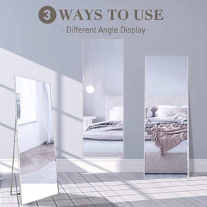 Bán buôn đầy đủ chiều dài gương Hợp kim nhôm đầy đủ cơ thể Gương hình chữ nhật mặc quần áo tầng thường vụ treo tường gương - Product Image 3